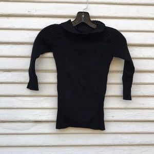 Fiorlini International black roll/ cowl neck black 3/4 Small